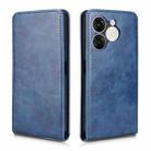 For itel A80 4G Magnetic Vertical Flip Leather Phone Case(Blue) - 2