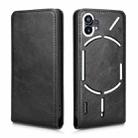 For Nothing Phone 1 Magnetic Vertical Flip Leather Phone Case(Black) - 2