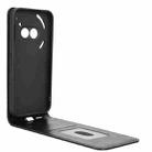 For Nothing Phone 2a Magnetic Vertical Flip Leather Phone Case(Black) - 3