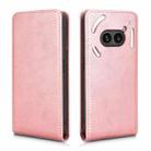 For Nothing Phone 2a Magnetic Vertical Flip Leather Phone Case(Rose Gold) - 2