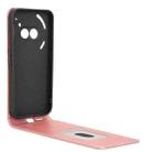 For Nothing Phone 2a Magnetic Vertical Flip Leather Phone Case(Rose Gold) - 3