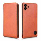 For Nothing CMF Phone 1 Magnetic Vertical Flip Leather Phone Case(Brown) - 2