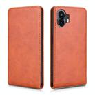 For Nothing Phone 2 Magnetic Vertical Flip Leather Phone Case(Brown) - 2
