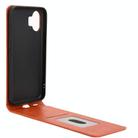 For Nothing Phone 2 Magnetic Vertical Flip Leather Phone Case(Brown) - 3
