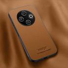 For Tecno Spark 30C 4G HUIYI Leather Magnetic Phone Case(Brown) - 1