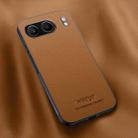 For OnePlus Nord 4 HUIYI Leather Magnetic Phone Case(Brown) - 1