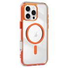 For iPhone 16 Pro Max Acrylic Hybrid TPU Airbag Shockproof MagSafe Phone Case(Orange) - 1