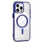 For iPhone 15 Pro Max Acrylic Hybrid TPU Airbag Shockproof MagSafe Phone Case(Dark Blue) - 1