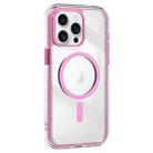 For iPhone 15 Pro Max Acrylic Hybrid TPU Airbag Shockproof MagSafe Phone Case(Pink) - 1