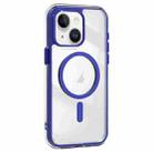 For iPhone 15 Acrylic Hybrid TPU Airbag Shockproof MagSafe Phone Case(Dark Blue) - 1