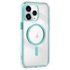 For iPhone 11 Pro Max Acrylic Hybrid TPU Airbag Shockproof MagSafe Phone Case(Mint Green) - 1