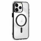 For iPhone 11 Pro Max Acrylic Hybrid TPU Airbag Shockproof MagSafe Phone Case(Black) - 1