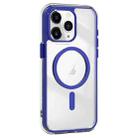 For iPhone 11 Pro Max Acrylic Hybrid TPU Airbag Shockproof MagSafe Phone Case(Dark Blue) - 1