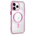 For iPhone 11 Pro Max Acrylic Hybrid TPU Airbag Shockproof MagSafe Phone Case(Pink) - 1