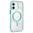 For iPhone 11 Acrylic Hybrid TPU Airbag Shockproof MagSafe Phone Case(Mint Green) - 1
