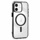 For iPhone 11 Acrylic Hybrid TPU Airbag Shockproof MagSafe Phone Case(Black) - 1