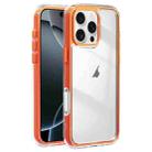 For iPhone 16 Pro Max Acrylic Hybrid TPU 3-in-1 Airbag Shockproof Phone Case(Orange) - 1