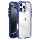 For iPhone 16 Pro Max Acrylic Hybrid TPU 3-in-1 Airbag Shockproof Phone Case(Dark Blue) - 1