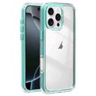 For iPhone 16 Pro Acrylic Hybrid TPU 3-in-1 Airbag Shockproof Phone Case(Mint Green) - 1