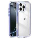 For iPhone 16 Pro Acrylic Hybrid TPU 3-in-1 Airbag Shockproof Phone Case(Light Purple) - 1