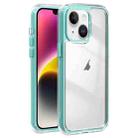 For iPhone 14 Acrylic Hybrid TPU 3-in-1 Airbag Shockproof Phone Case(Mint Green) - 1