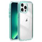 For iPhone 13 Pro Max Acrylic Hybrid TPU 3-in-1 Airbag Shockproof Phone Case(Mint Green) - 1