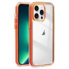 For iPhone 13 Pro Max Acrylic Hybrid TPU 3-in-1 Airbag Shockproof Phone Case(Orange) - 1