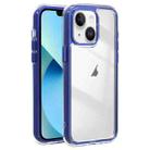 For iPhone 13 Acrylic Hybrid TPU 3-in-1 Airbag Shockproof Phone Case(Dark Blue) - 1