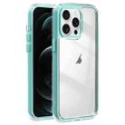 For iPhone 12 Pro Max Acrylic Hybrid TPU 3-in-1 Airbag Shockproof Phone Case(Mint Green) - 1