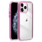For iPhone 11 Pro Max Acrylic Hybrid TPU 3-in-1 Airbag Shockproof Phone Case(Pink) - 1