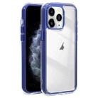 For iPhone 11 Pro Max Acrylic Hybrid TPU 3-in-1 Airbag Shockproof Phone Case(Dark Blue) - 1