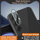 For Samsung Galaxy S23 FE 5G IMAK High Definition Integrated Rear Camera Glass Lens Film, Black Eye Design - 3