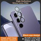 For Samsung Galaxy S25 5G IMAK High Definition Integrated Rear Camera Glass Lens Film, Black Eye Design - 3