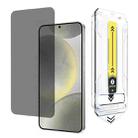 For Samsung Galaxy S24+ 5G Dust-Free Easy Install Privacy Tempered Glass Film(Black Side) - 1