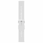 19mm Solid Color Steel Buckle Silicone Watch Band(Starlight) - 2