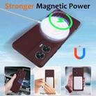 For Motorola Edge 50 Fusion Shockproof Silicone Magsafe Phone Case(Plum Color) - 3
