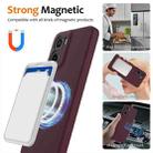 For Motorola Moto G05 / E15 Shockproof Silicone Magsafe Phone Case(Plum Color) - 3