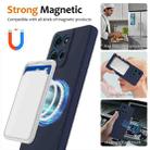 For Motorola Moto G15 / G15 Power Shockproof Silicone Magsafe Phone Case(Navy Blue) - 3