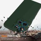 For Motorola Moto G15 / G15 Power Shockproof Silicone Magsafe Phone Case(Dark Green) - 2