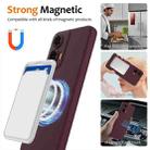For Motorola Moto G35 5G Shockproof Silicone Magsafe Phone Case(Plum Color) - 3