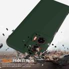 For Motorola Moto G35 5G Shockproof Silicone Magsafe Phone Case(Dark Green) - 2