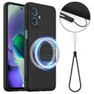 For Motorola Moto G54 / G54 Power Shockproof Silicone Magsafe Phone Case(Black) - 1