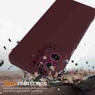 For Motorola Moto G55 5G Shockproof Silicone Magsafe Phone Case(Plum Color) - 2