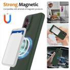 For Motorola Moto G55 5G Shockproof Silicone Magsafe Phone Case(Dark Green) - 3