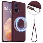 For Motorola Moto G85 / S50 Neo 5G Shockproof Silicone Magsafe Phone Case(Plum Color) - 1