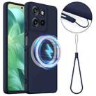 For Motorola Moto G Power 2025 Shockproof Silicone Magsafe Phone Case(Navy Blue) - 1