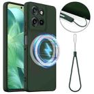 For Motorola Moto G Power 2025 Shockproof Silicone Magsafe Phone Case(Dark Green) - 1