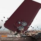 For Motorola Edge 40 Neo Shockproof Silicone Magsafe Phone Case(Plum Color) - 2