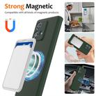 For Motorola Edge 40 Neo Shockproof Silicone Magsafe Phone Case(Dark Green) - 3