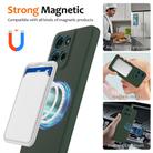 For Motorola Moto G 2025 5G Shockproof Silicone Magsafe Phone Case(Dark Green) - 3